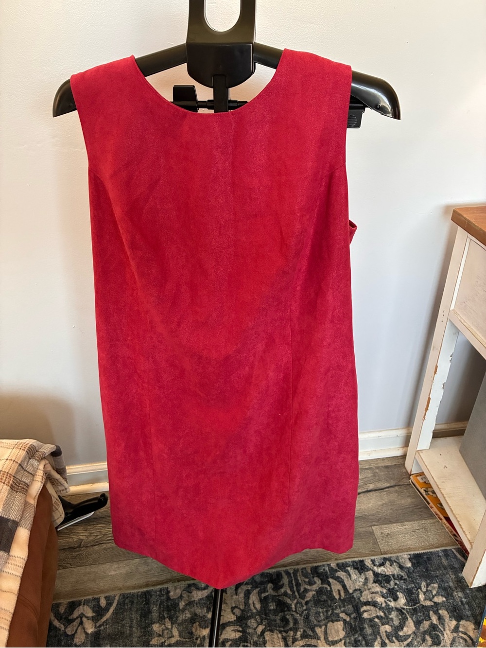 Classic Asymmetrical Red Sleeveless Dress